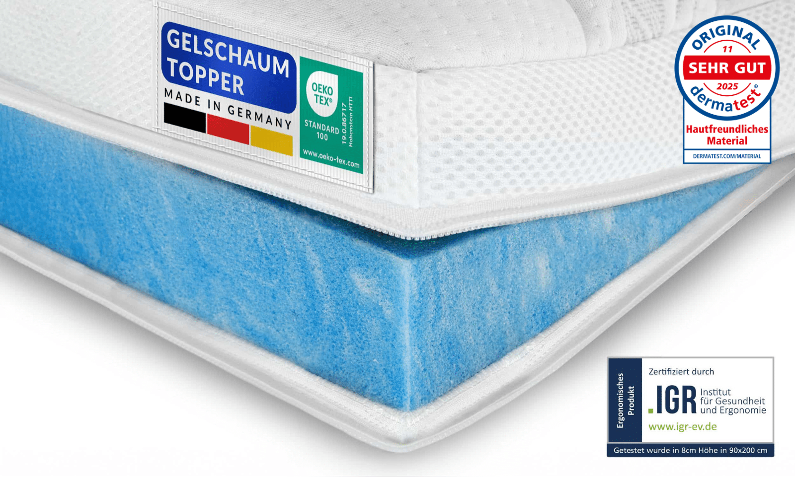 Premium Gelschaum Topper