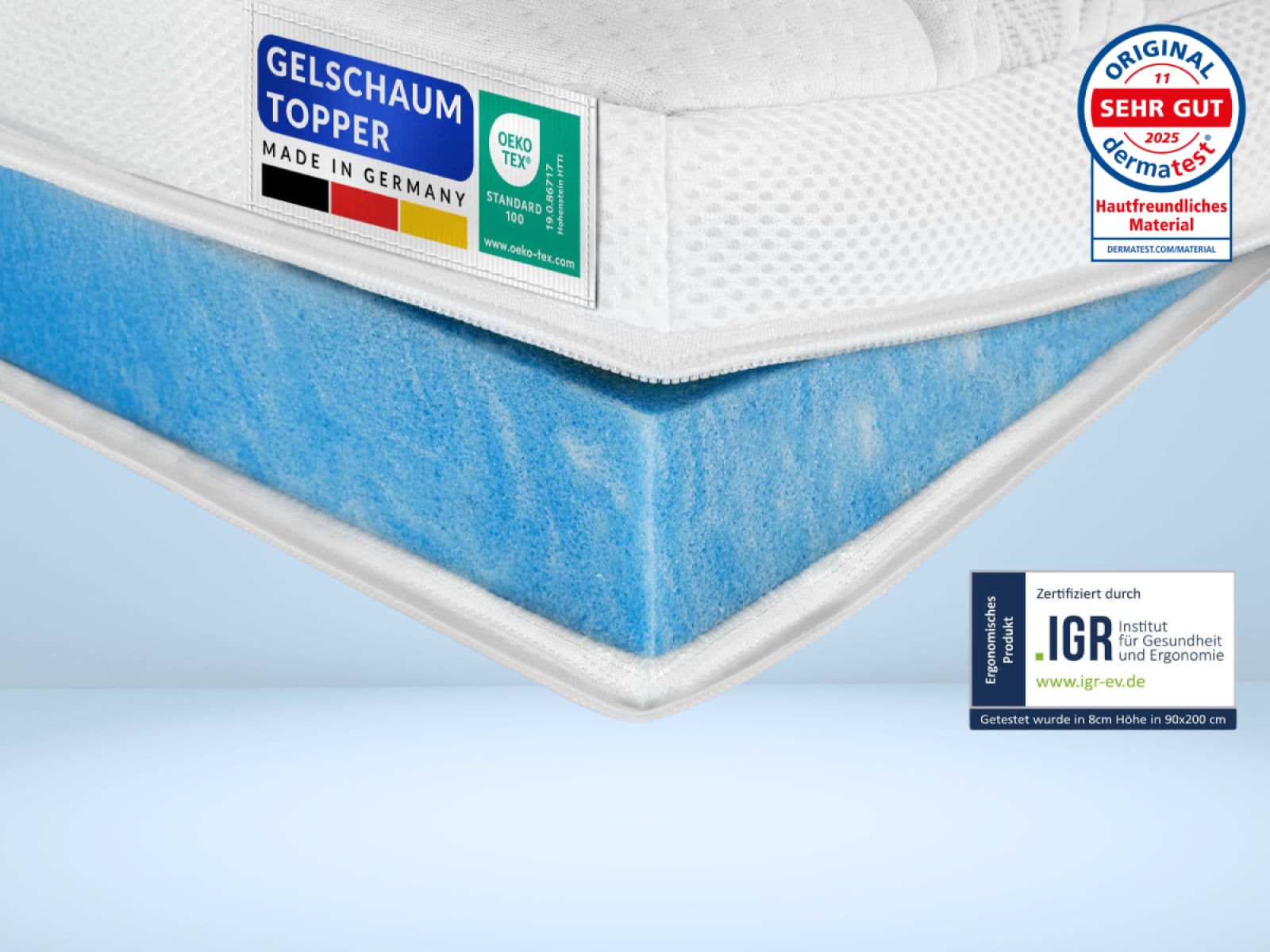 Premium Gelschaum Topper