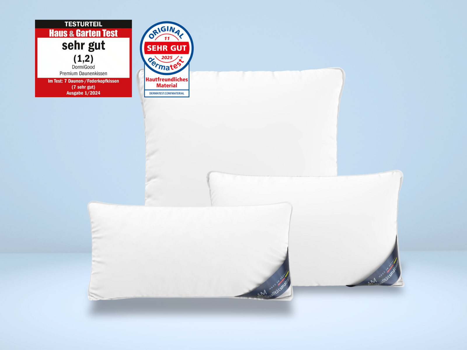 Daunenkissen Produktbild 1 - alle Größen
