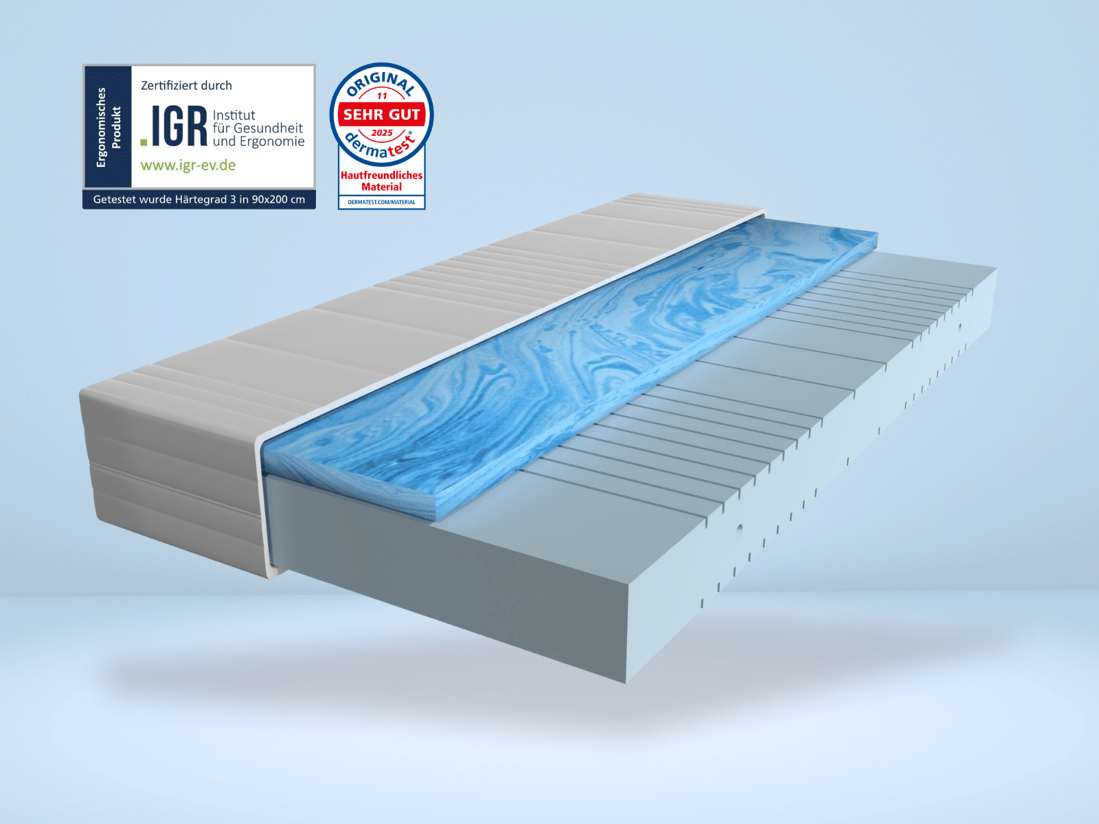 Kopie Von Basic Gelschaummatratze (1600 X 1200 Px) - Gelschaummatratze Produktbild 1 Mit IGR