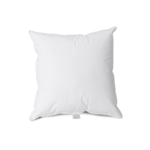 Mikrofaserkissen in der Größe 80x80 cm, weiß, weich und komfortabel, ideal für Dekoration und Entspannung.