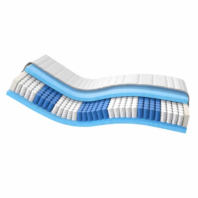 Schaumstoffmatte mit blauen und weißen Wellenmustern, flexible und gepolsterte Unterlage