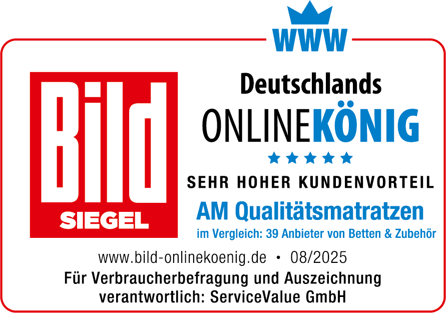 Bild Siegel Deutschlands Online-König - sehr hohe Kundenzufriedenheit