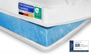 Premium Gelschaum Topper Hauptbild mit IGR