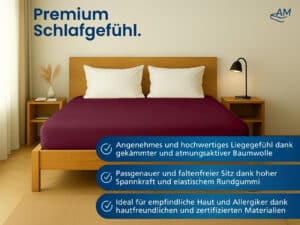 Spannbettlaken bordeaux Listingbild 2