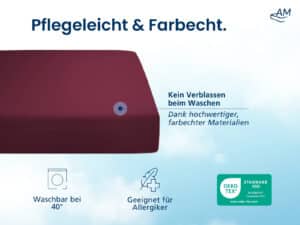 Spannbettlaken bordeaux Listingbild 5