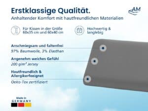 Nackenstützkissenbezug anthrazit Produktbild 4