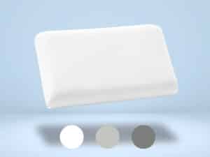 Weißer, ergonomisch geformter Nackenstützkissenbezug mit glatter Oberfläche